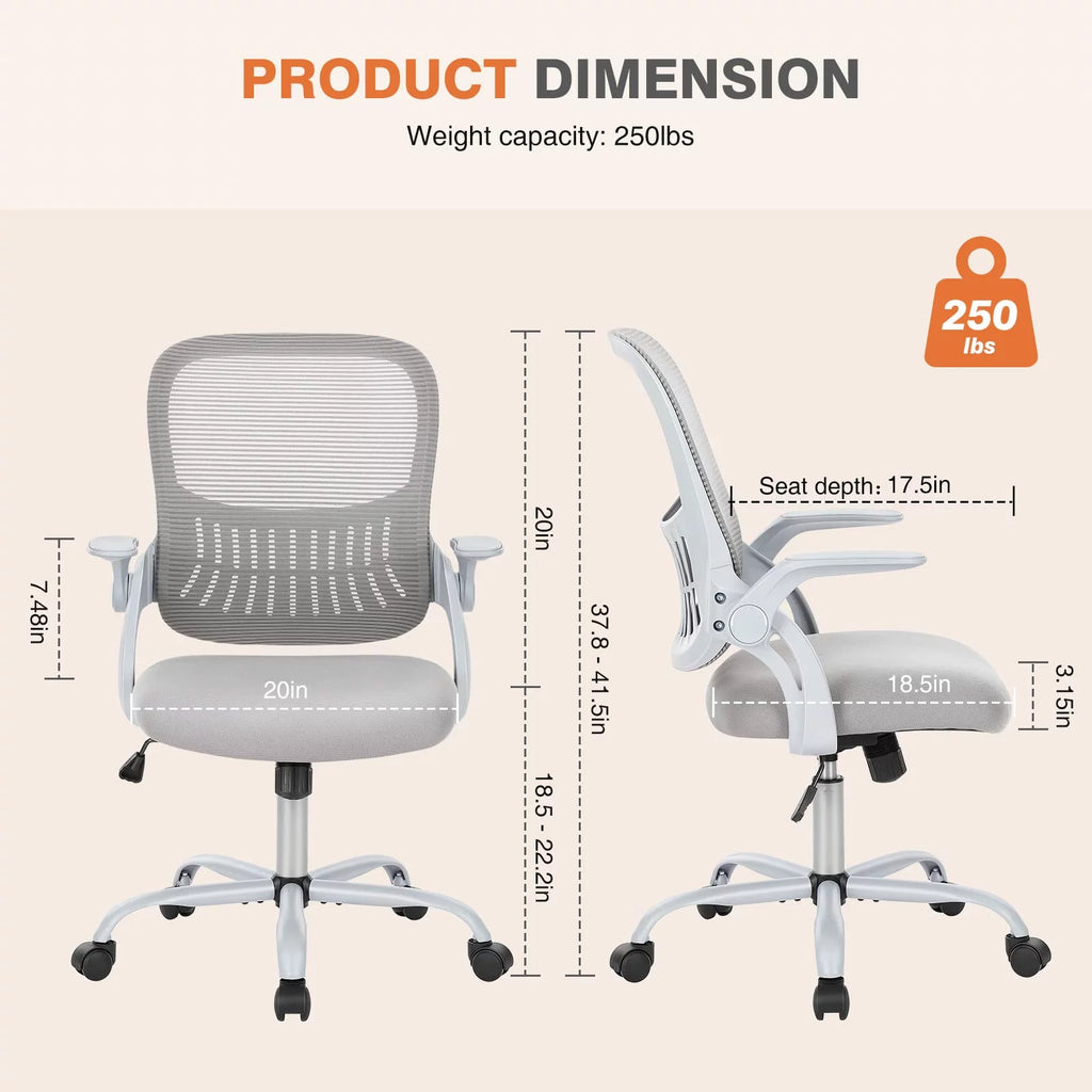 Ergonomic Mesh Office Chair with Lumbar Support L530