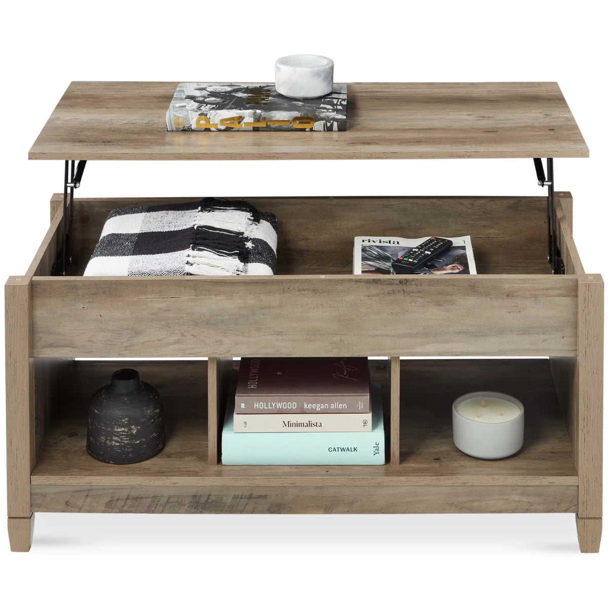 Lift Top Coffee Table with Hidden Storage C290811