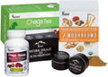 Chaga Mix Supplements, Shilajit Resin 30 g, 7 Mushroom Extract Powder, Reishi Extract Capsules 90 Capsules, Chaga Mushroom Tea 20 Bags D5795