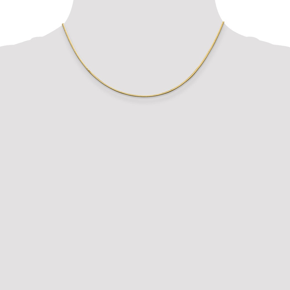 14kt Yellow Gold 16 inch Octagonal Snake Chain I901
