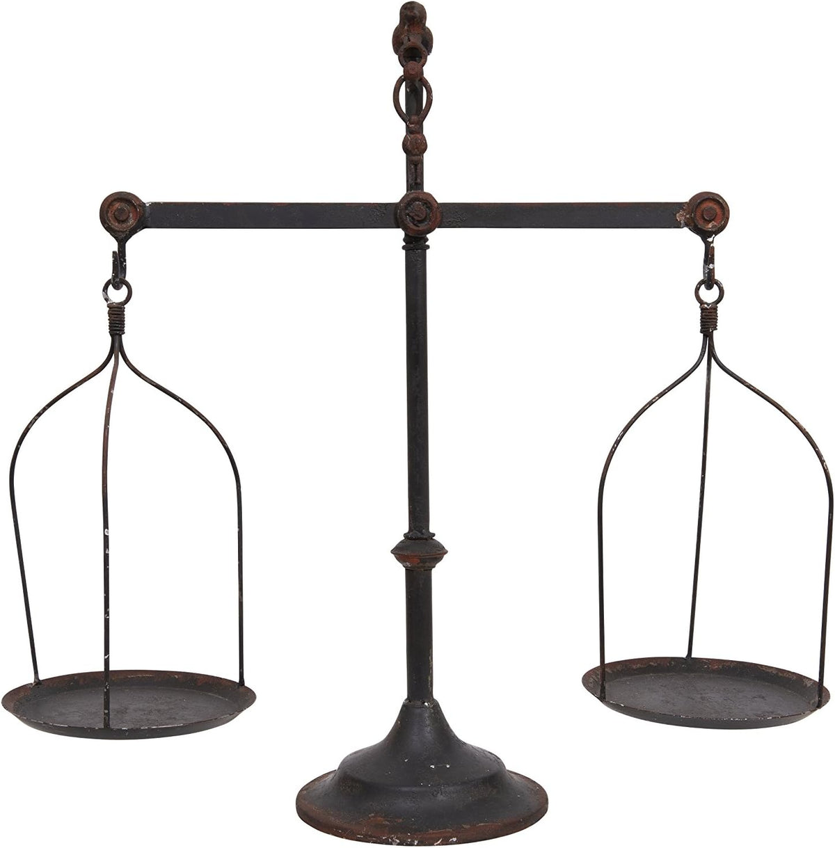 Bronze Decorative Vintage Metal Scale with Bird Finial, Pack of 2 L9973