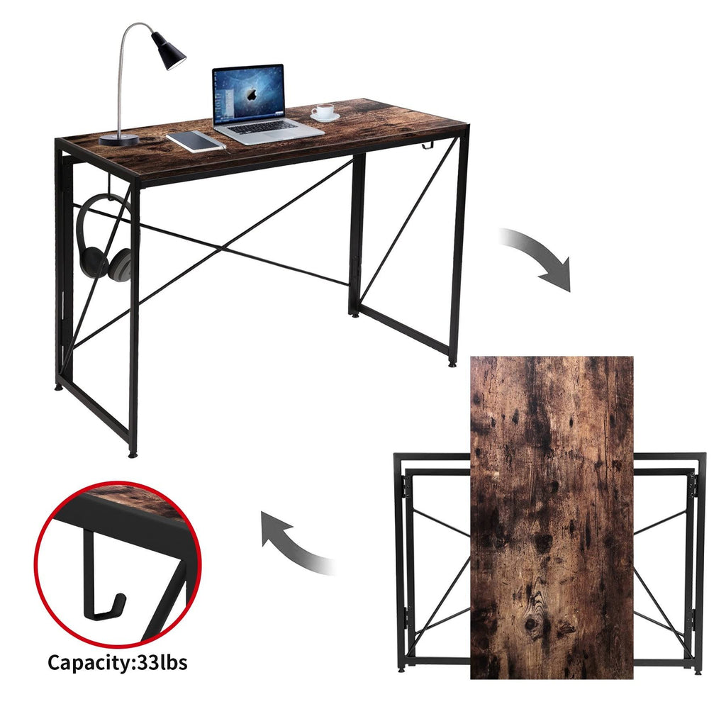 Rustic Folding Computer Desk E99305