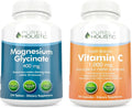 Magnesium Glycinate 400mg + Vitamin C 1000mg Tablets & Capsules C9308
