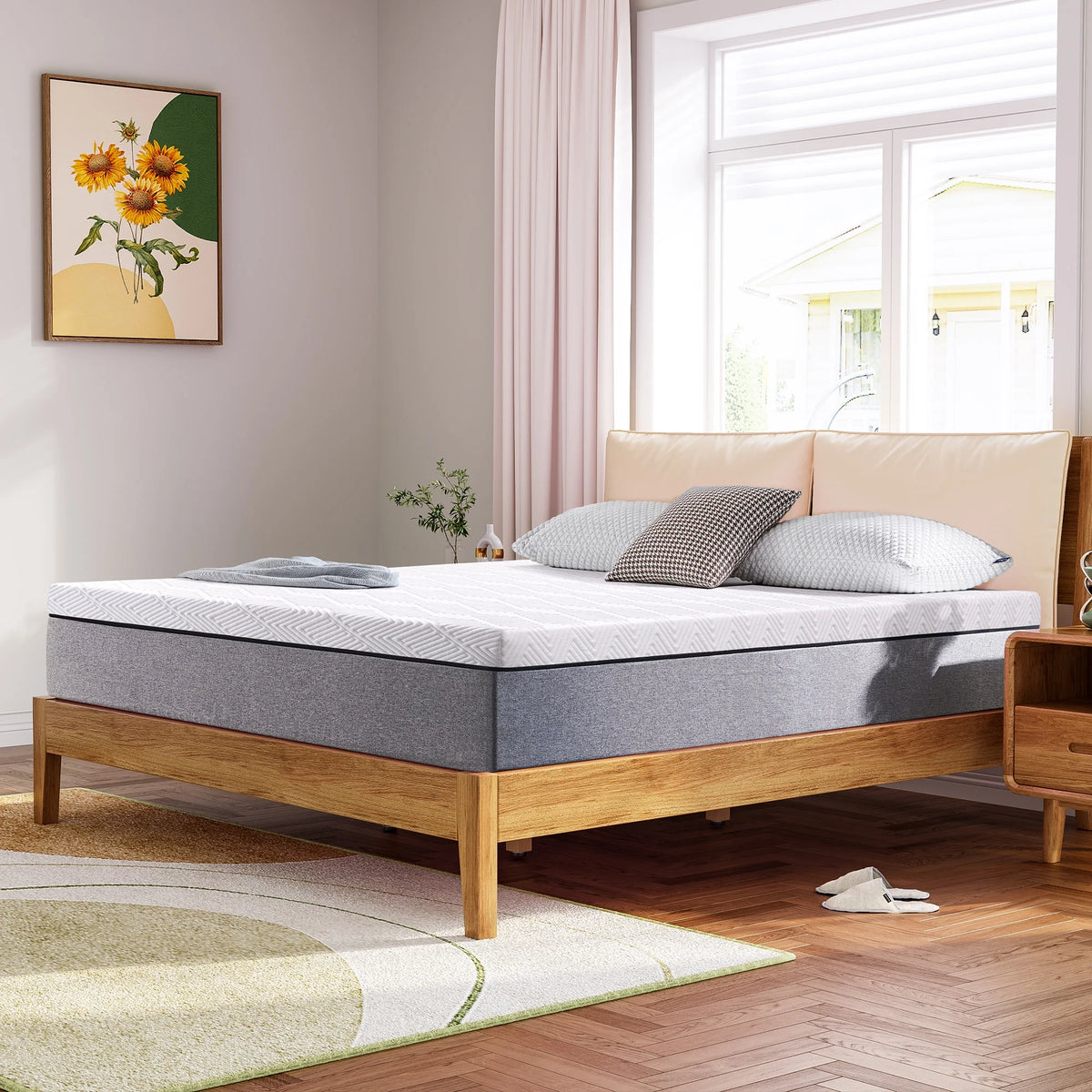Queen 10 Inch Gel Memory Foam Mattress R493973