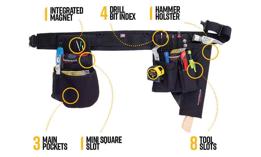 Ranger Green Extra Large Carpenter Tool Belt X122