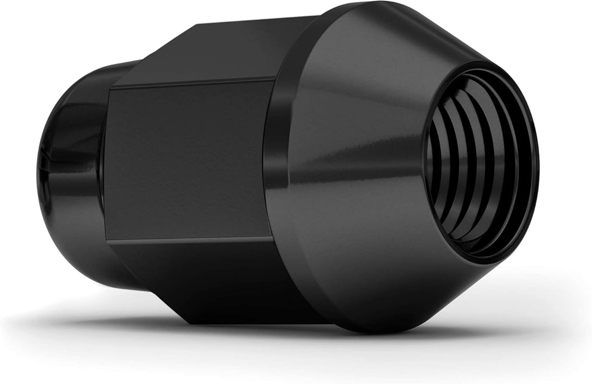 Black Chrome M12x1.50 Bulge Acorn Lug Nut, 20 Pack Y671