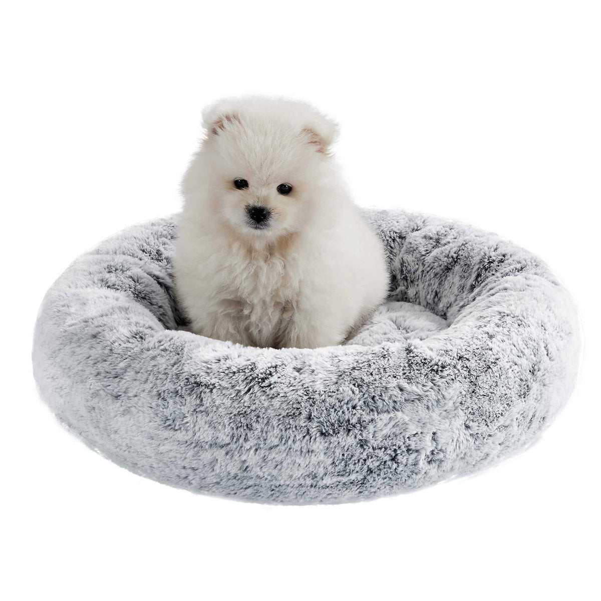 Faux Rabbit Fur Memory Foam Calming Bed D711479