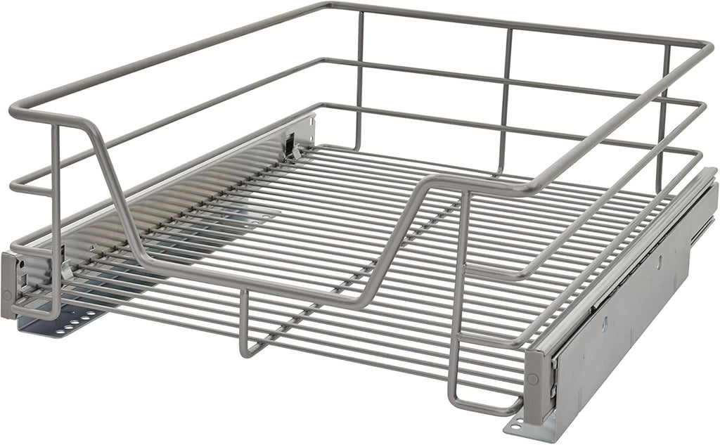 11.5-Inch Wide Kitchen Single Tier Cabinet Pull Out Basket P91887
