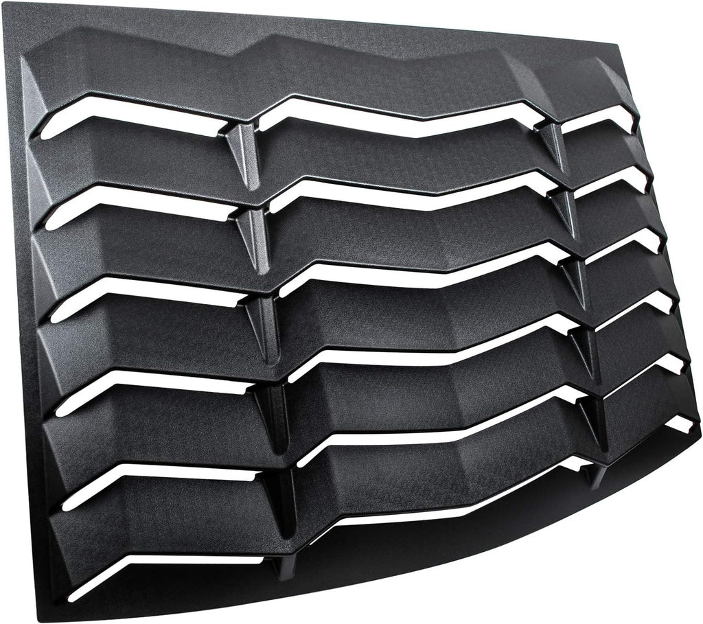 Rear Window Louver Windshield Sun Shade Cover (ABS Matte Black) J605