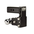 2.5 inch Shank Dual Ball Hitch Mount with 5 inch Drop, Black N919129