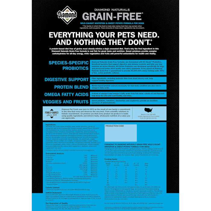 Grain Free Whitefish & Sweet Potato Dry Dog Food V605