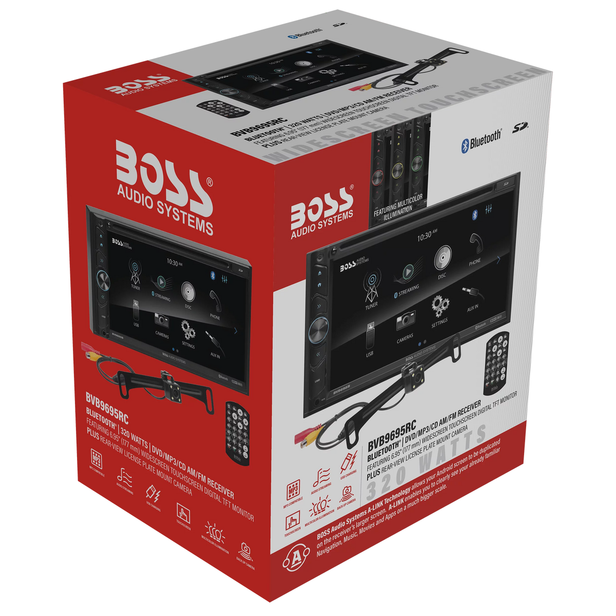 6.95 Inch Double Din Bluetooth Touchscreen Car Stereo V940