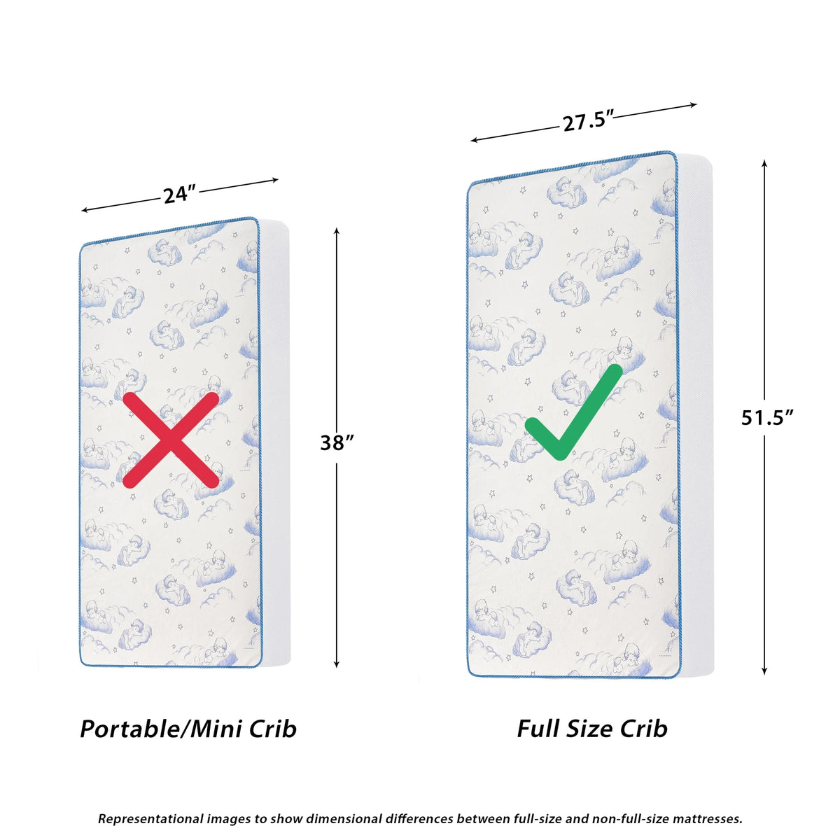 Breathable Orthopedic Extra Firm Crib & Toddler Mattress V807