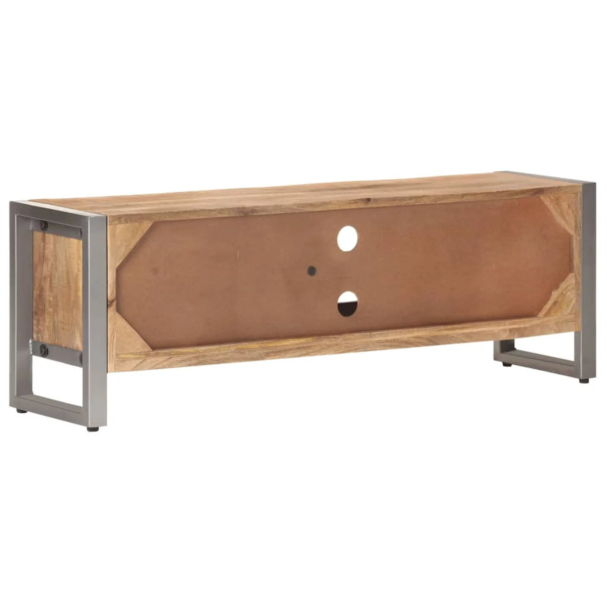 Rough Mango Wood TV Cabinet with 2 Doors and 2 Compartments H3894