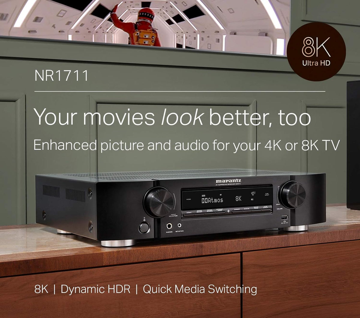 8K Slim 7.2 Channel AV Receiver Q2078