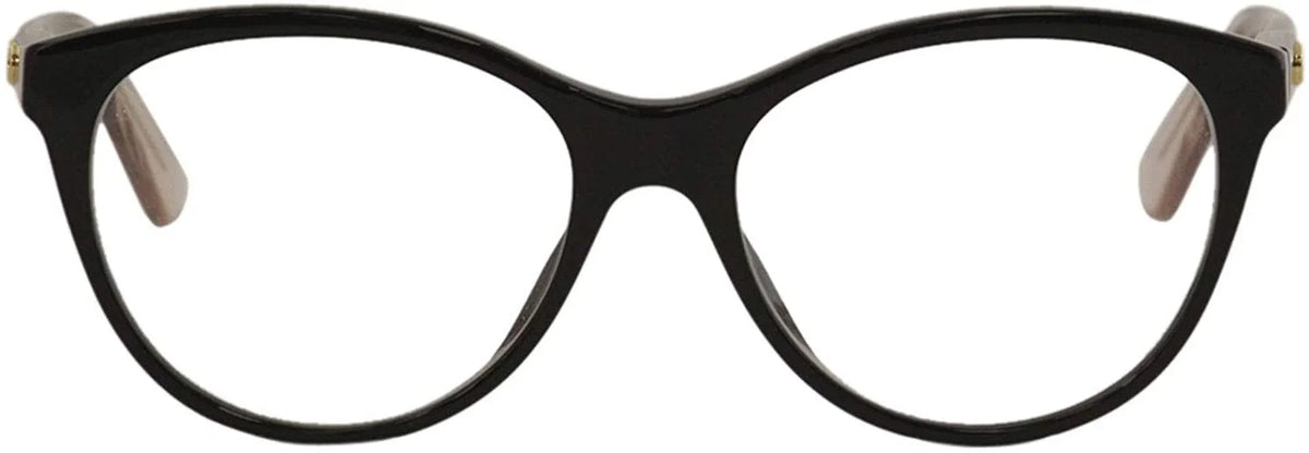 Black Pink Round Oval Women's Eyeglasses V534646