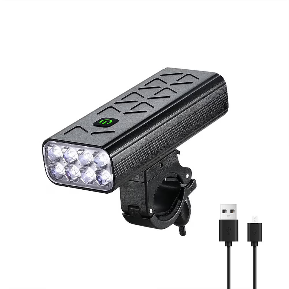 8LED Rechargeable Bike Front Headlight with 5 Modes L71130