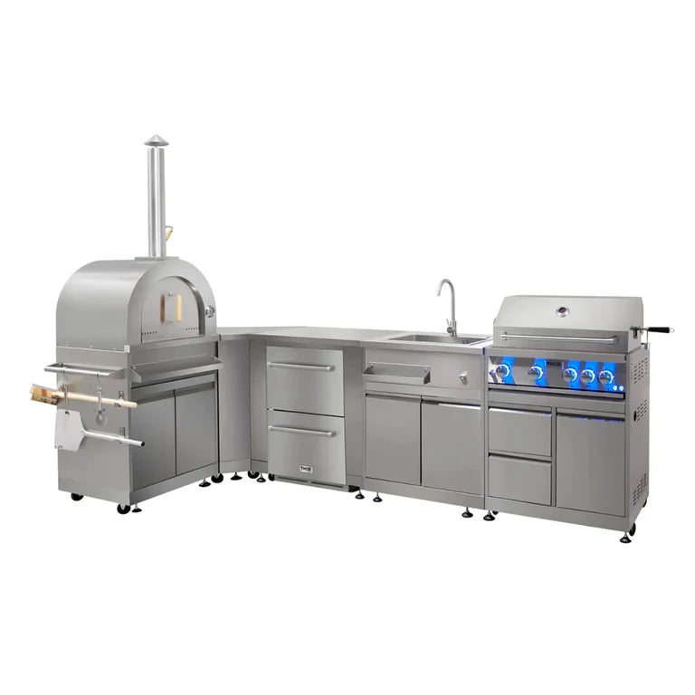 Outdoor Kitchen Package with Propane Gas Grill and Freezer S762629