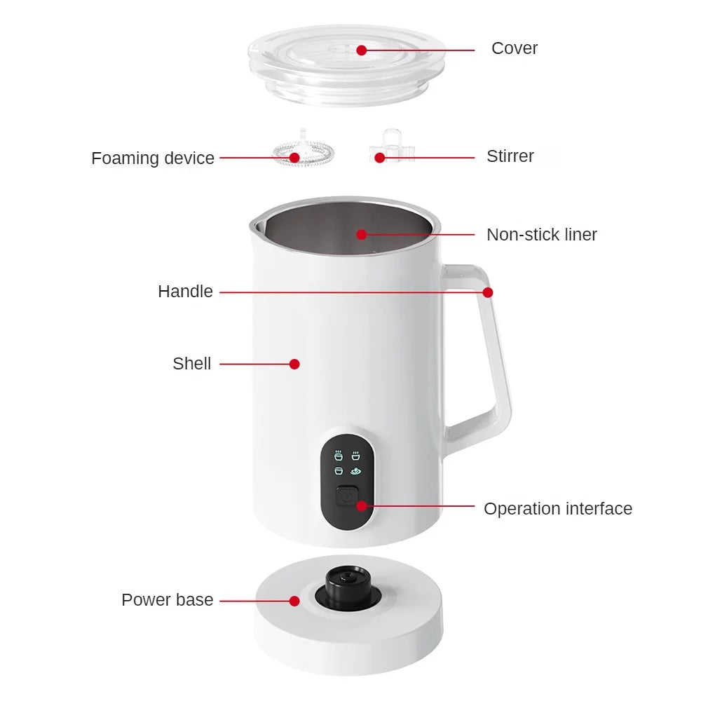 400W 580ml Stainless Steel Electric Milk Frother R881155