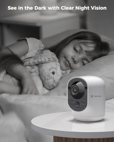 2K Indoor Pan/Tilt Security Camera with 5200mAh Battery G569034
