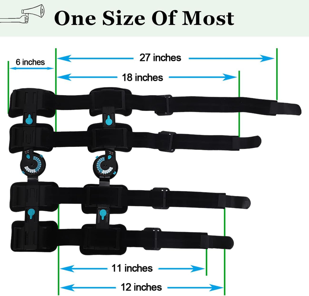 Hinged Post Op Knee Brace Adjustable ROM Leg Stabilizer V549