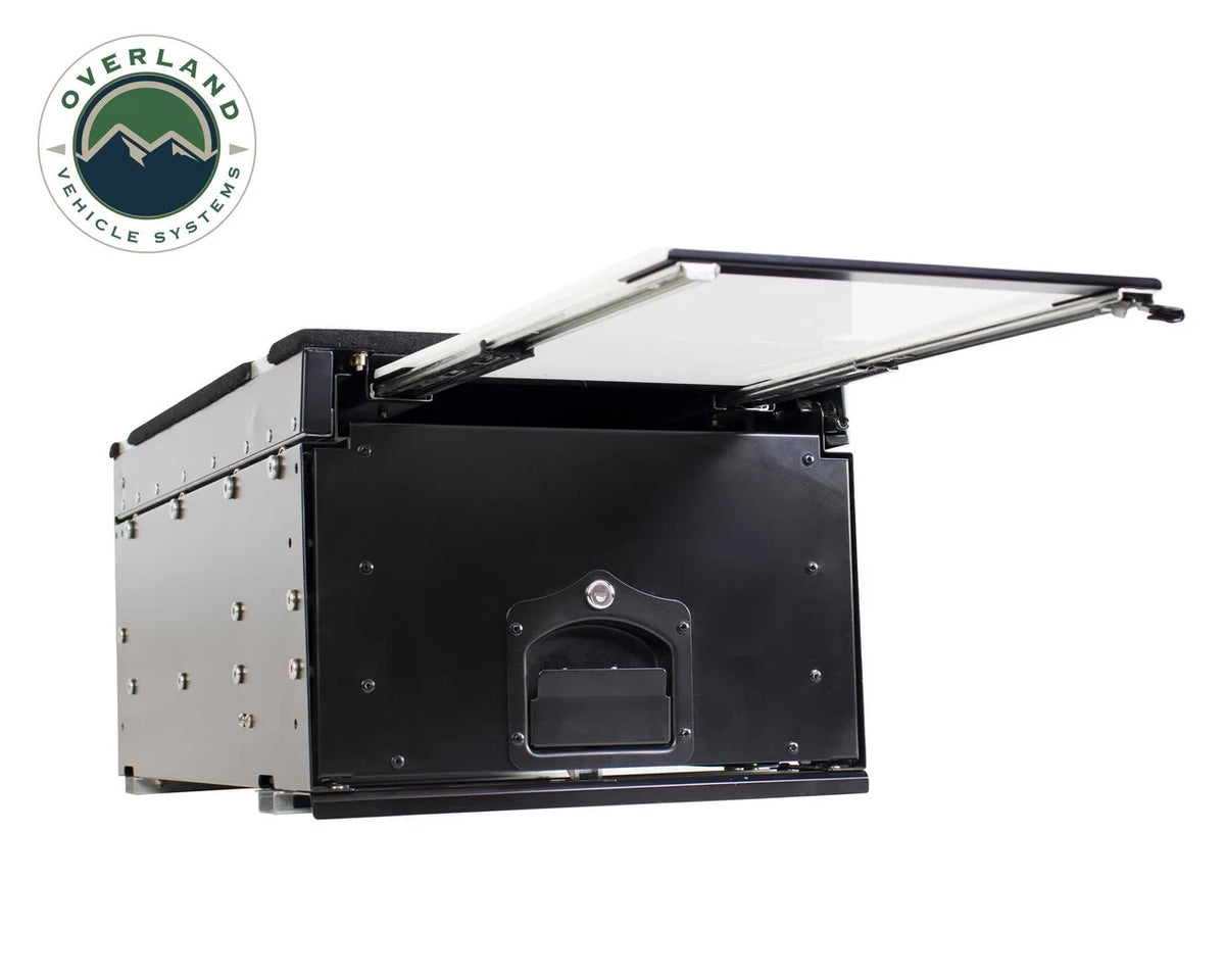 Black Powder Coat Cargo Box with Slide Out Drawer K160857