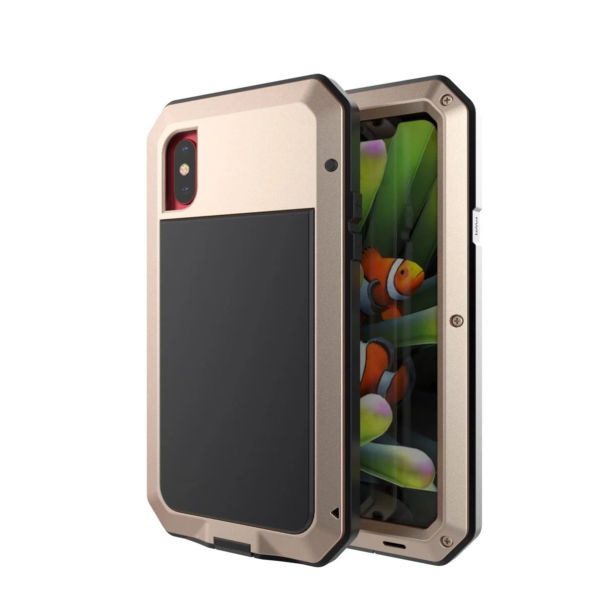 Gold Aluminum Metal iPhone XR Case P805