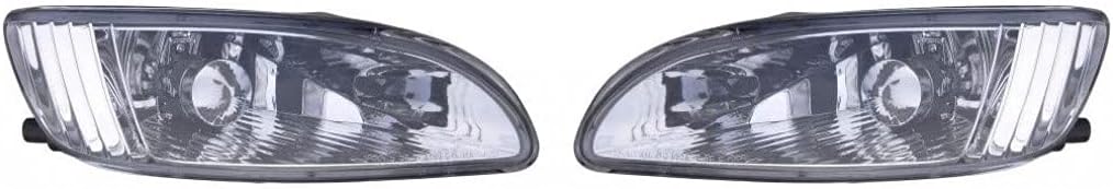 Fog Light Assembly Pair with Bulbs W8986