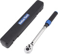 3/8-Inch Drive Click Torque Wrench, 2.5～45 Ft-Lbs, Preset, Dual Torque Scales, Pack of 2 F593488