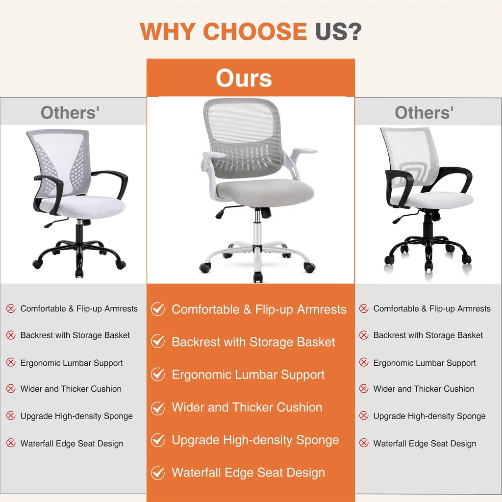 Ergonomic Mesh Office Chair with Lumbar Support L530