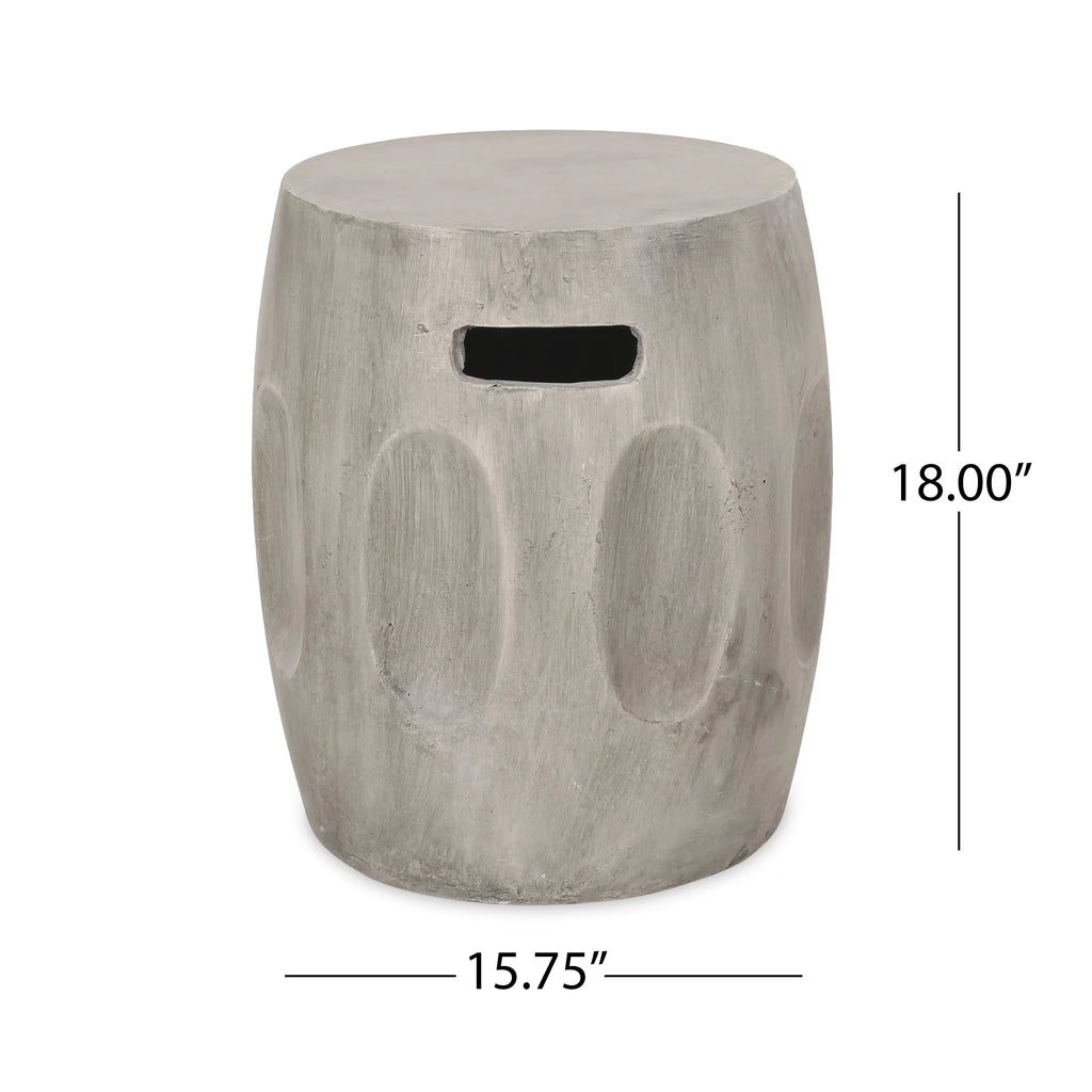 Contemporary Lightweight Concrete Accent Side Table Y111081