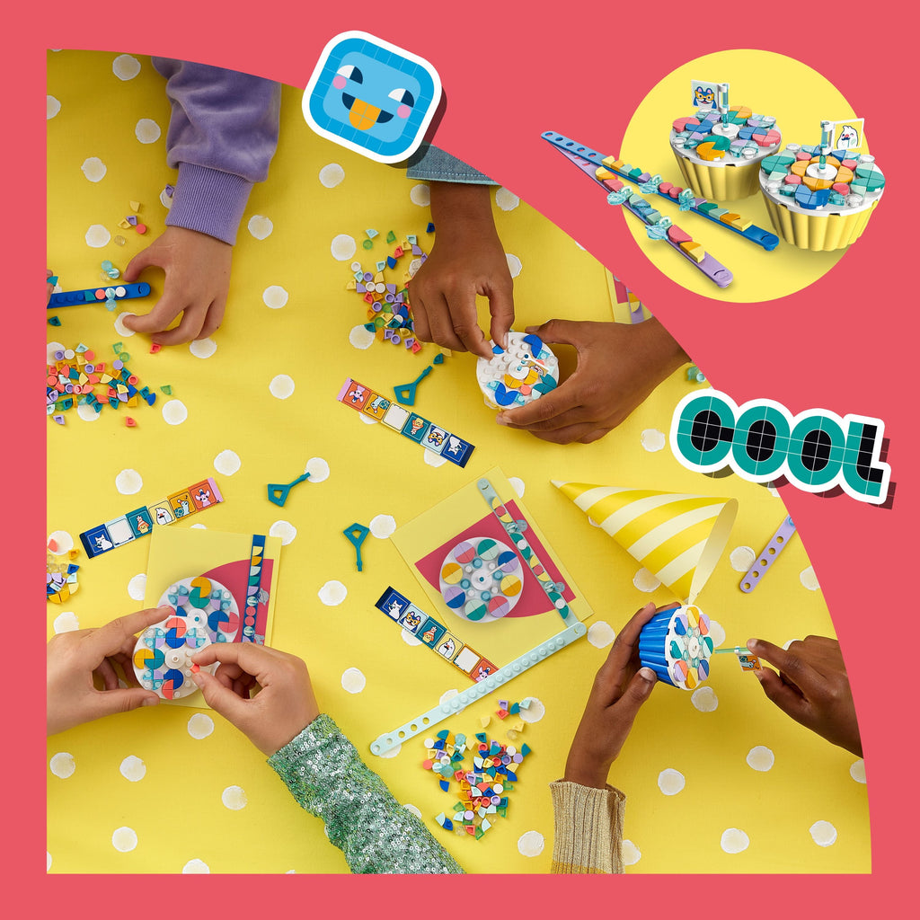 Arts & Crafts Party Kit with Toy Cupcakes, Bracelets, and Bunting M954