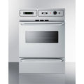 Stainless Steel Gas Wall Oven with Electronic Ignition and Digital Clock/Timer H822