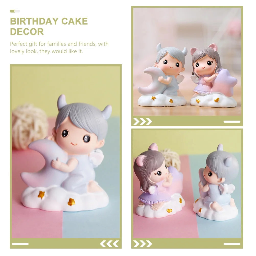 Moon Baby Shower Cake Decoration H74411