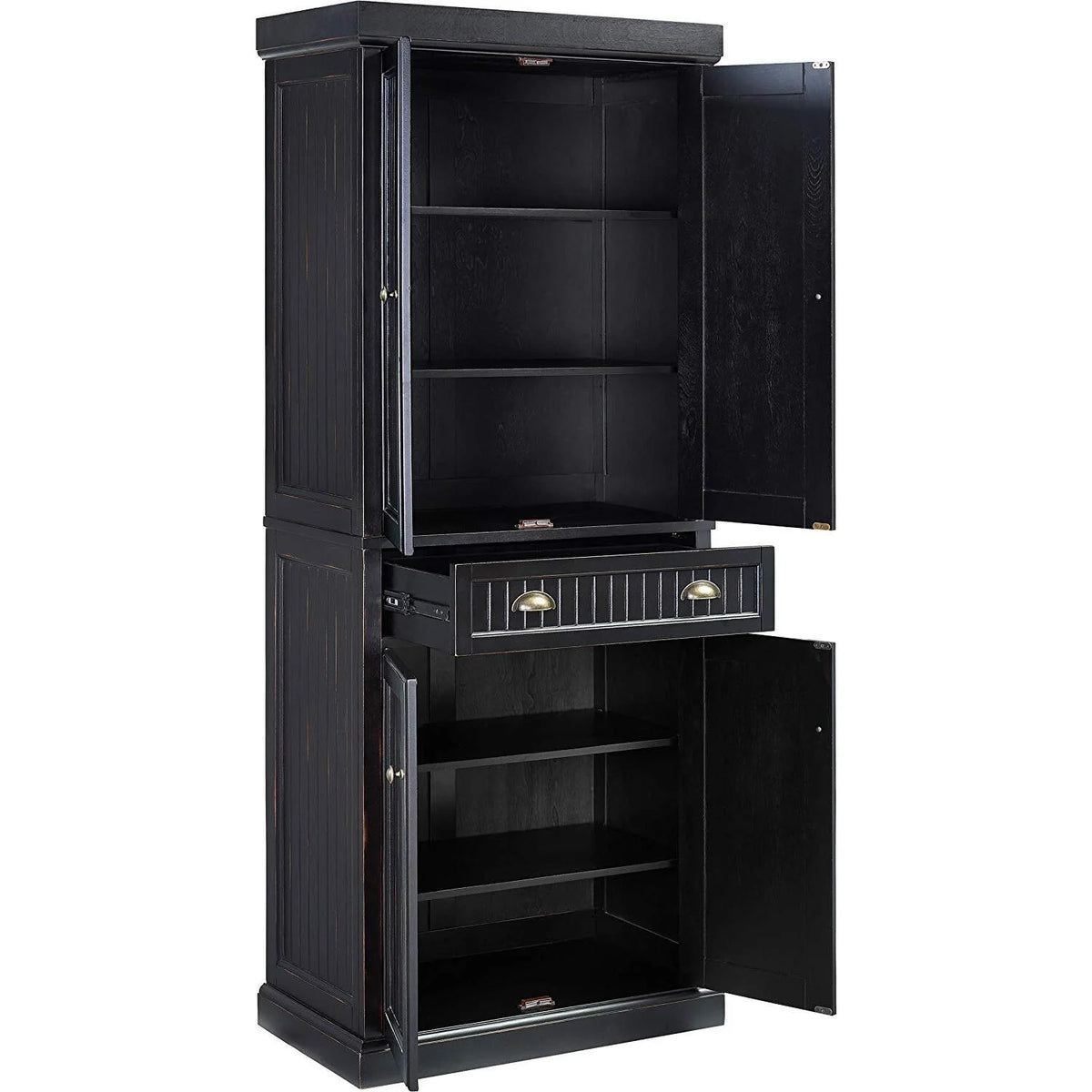 Distressed White Pantry T933449