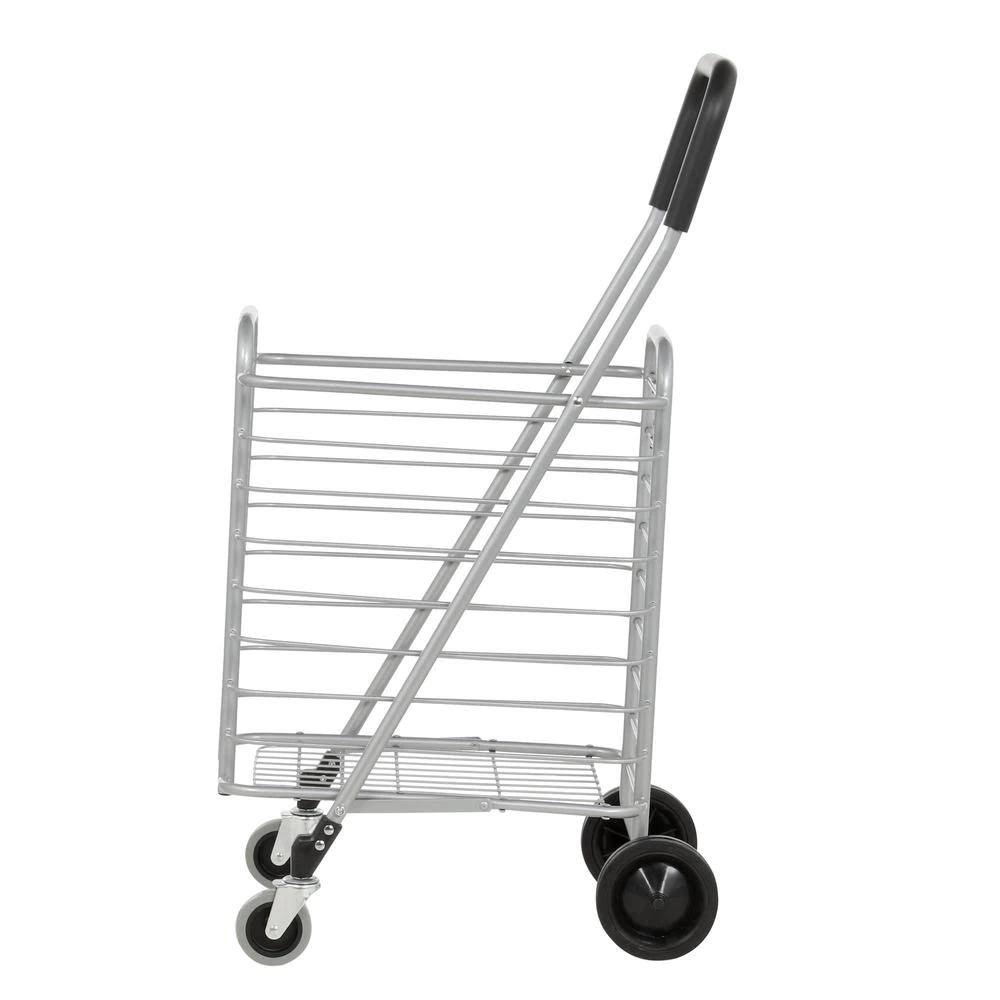 Grey Aluminum Shopping Cart C9315