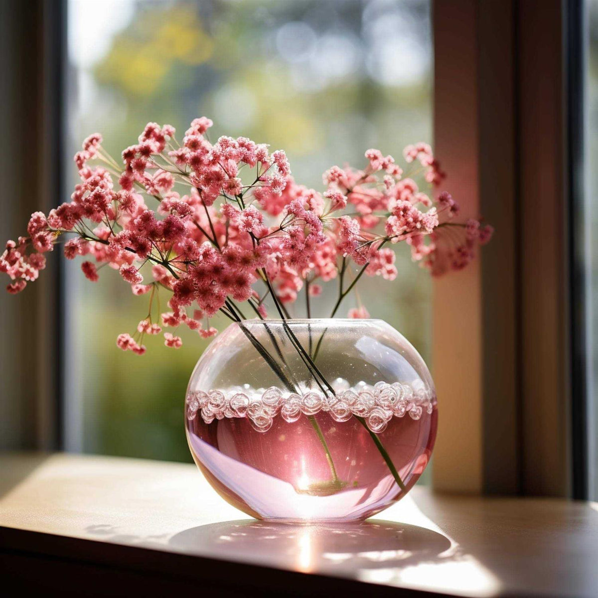 Glass Bubble Bowl Vase W9089