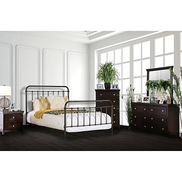 Dark Bronze King Bed X25904
