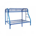 Blue Twin Over Full Bunk Bed A371