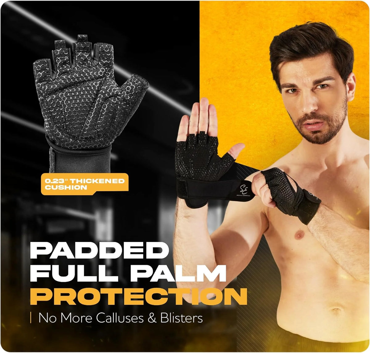 Weightlifting Gloves with Non-Slip Padding X80395
