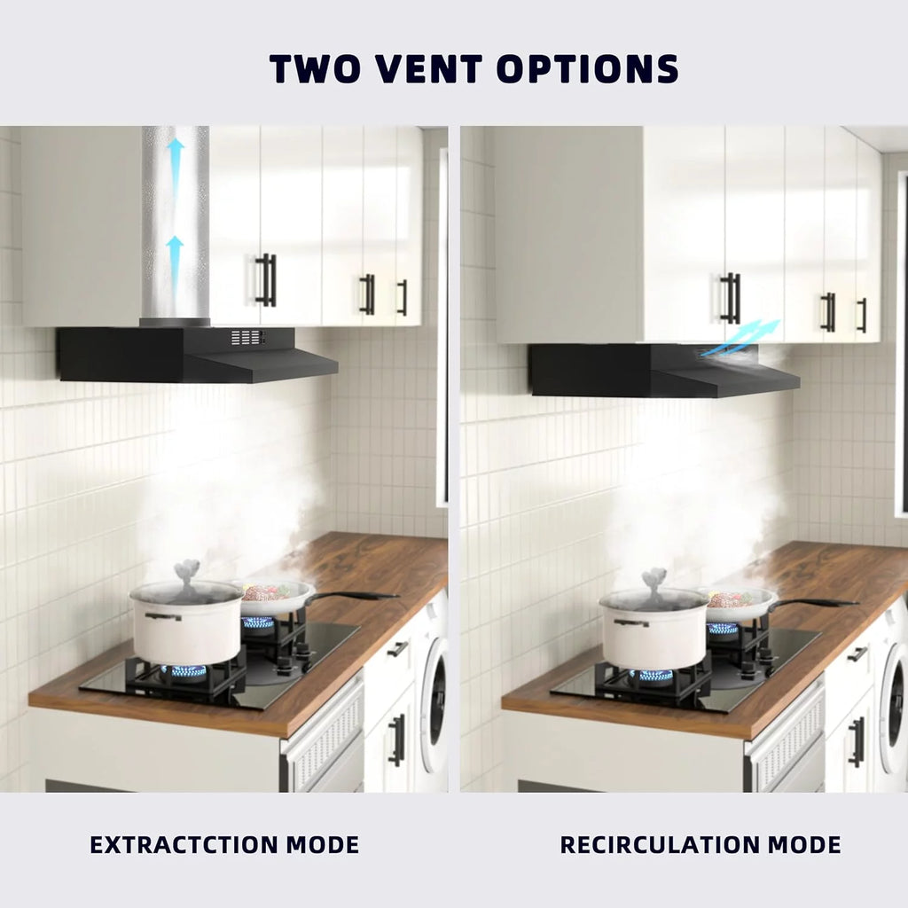 Black 30 inch Under Cabinet Range Hood with 300 CFM Y622000