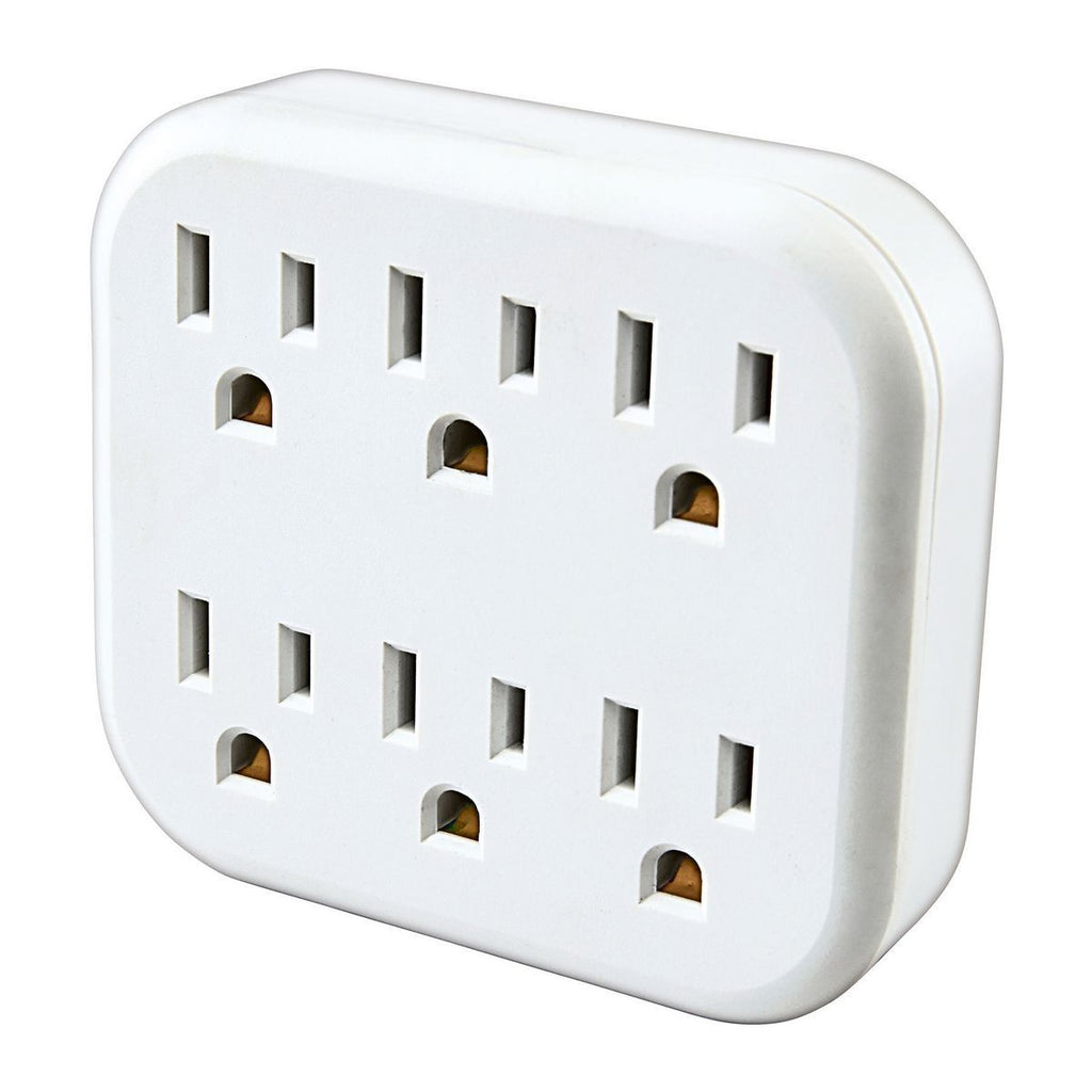 6 Outlet Grounded Adapter V581