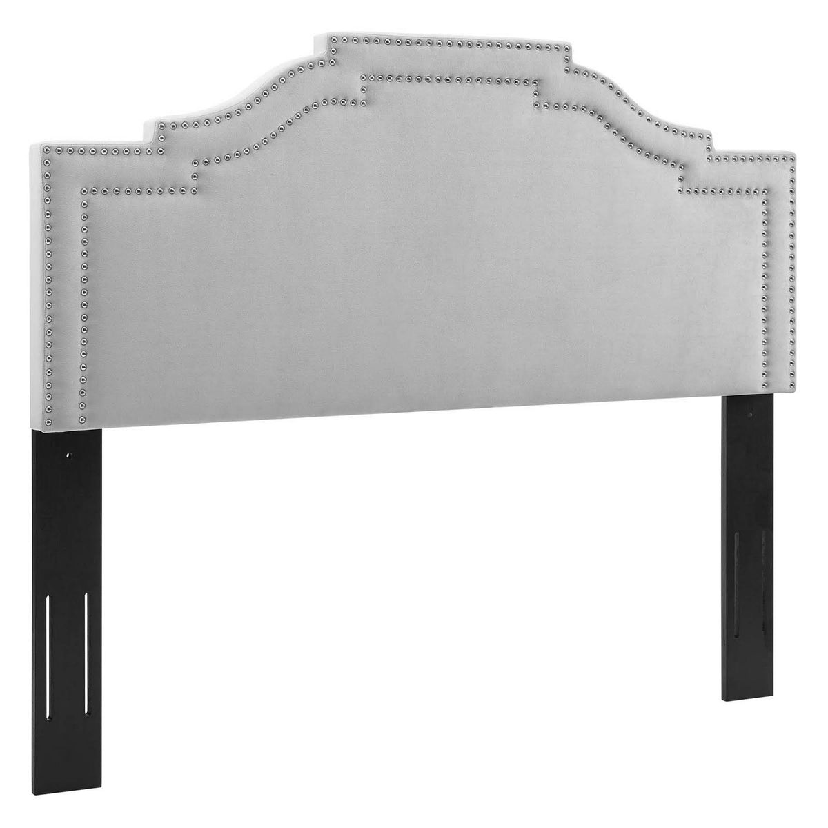 Light Gray King/California King Velvet Headboard A791