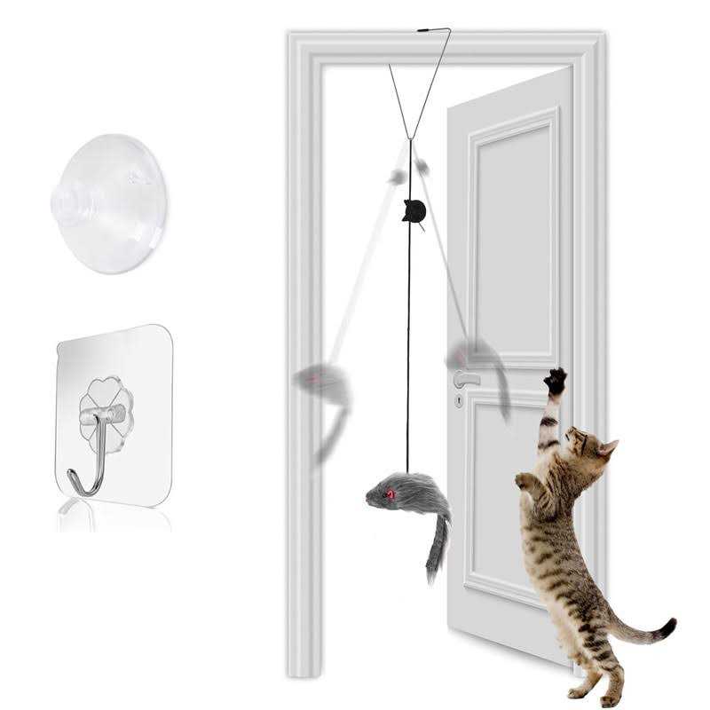 Hanging Door Cat Mouse Toys D747