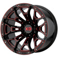 Gloss Black 20x22 Wheels W8087