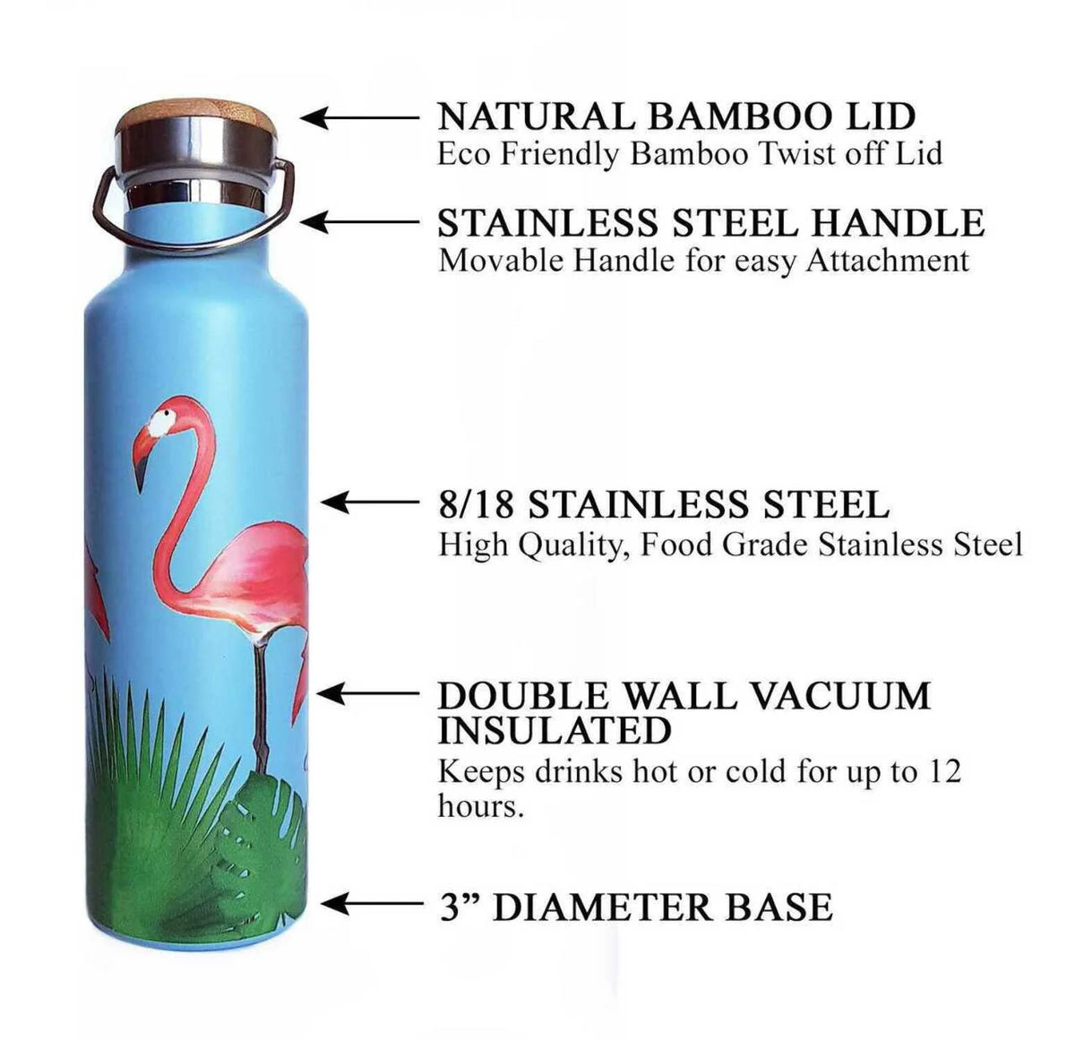 Stainless Steel Water Bottle H115236