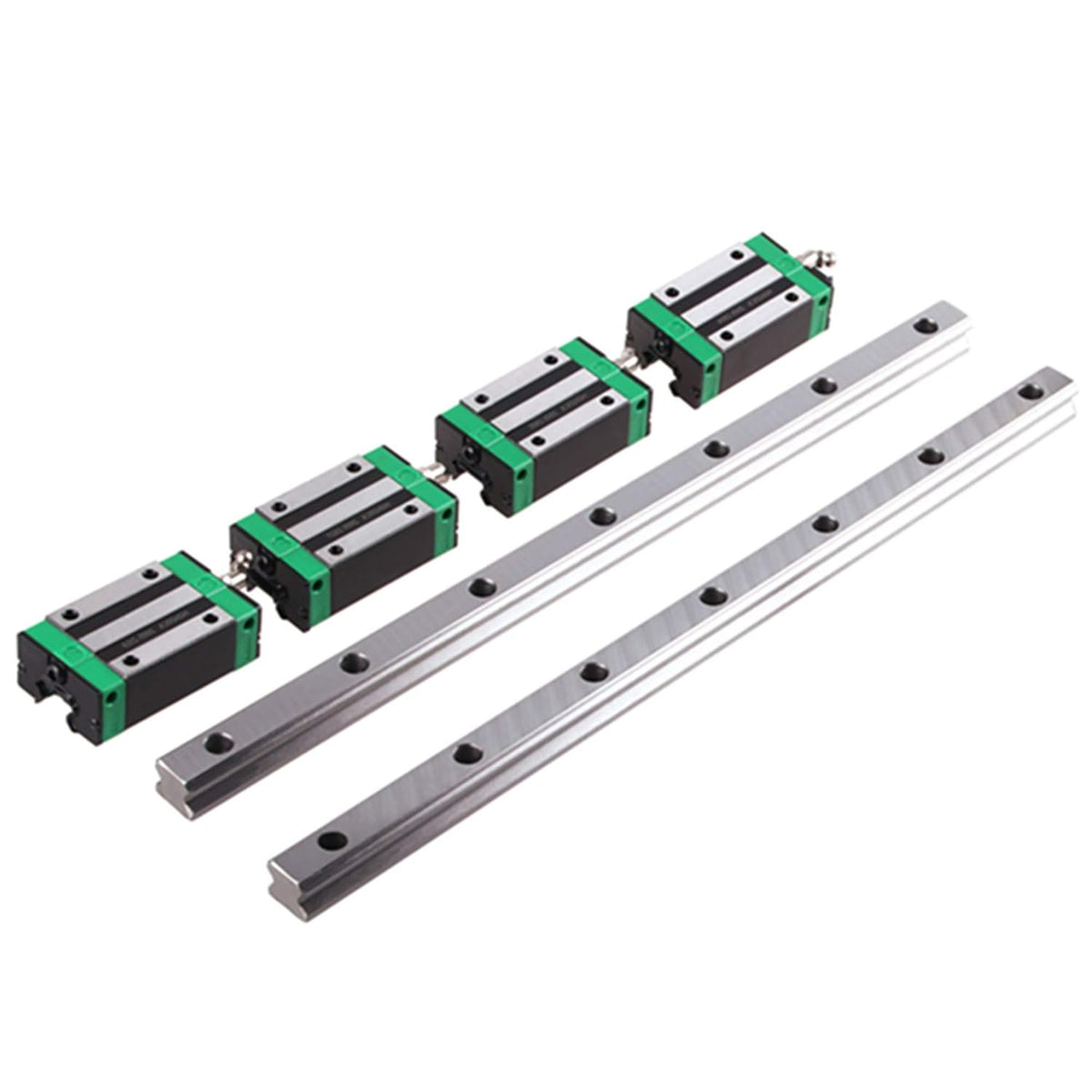 Linear Rail 2X HGR20-1000mm Slide Guideway + 4X HGH20CA Bearing Block Carriage for DIY CNC M2714