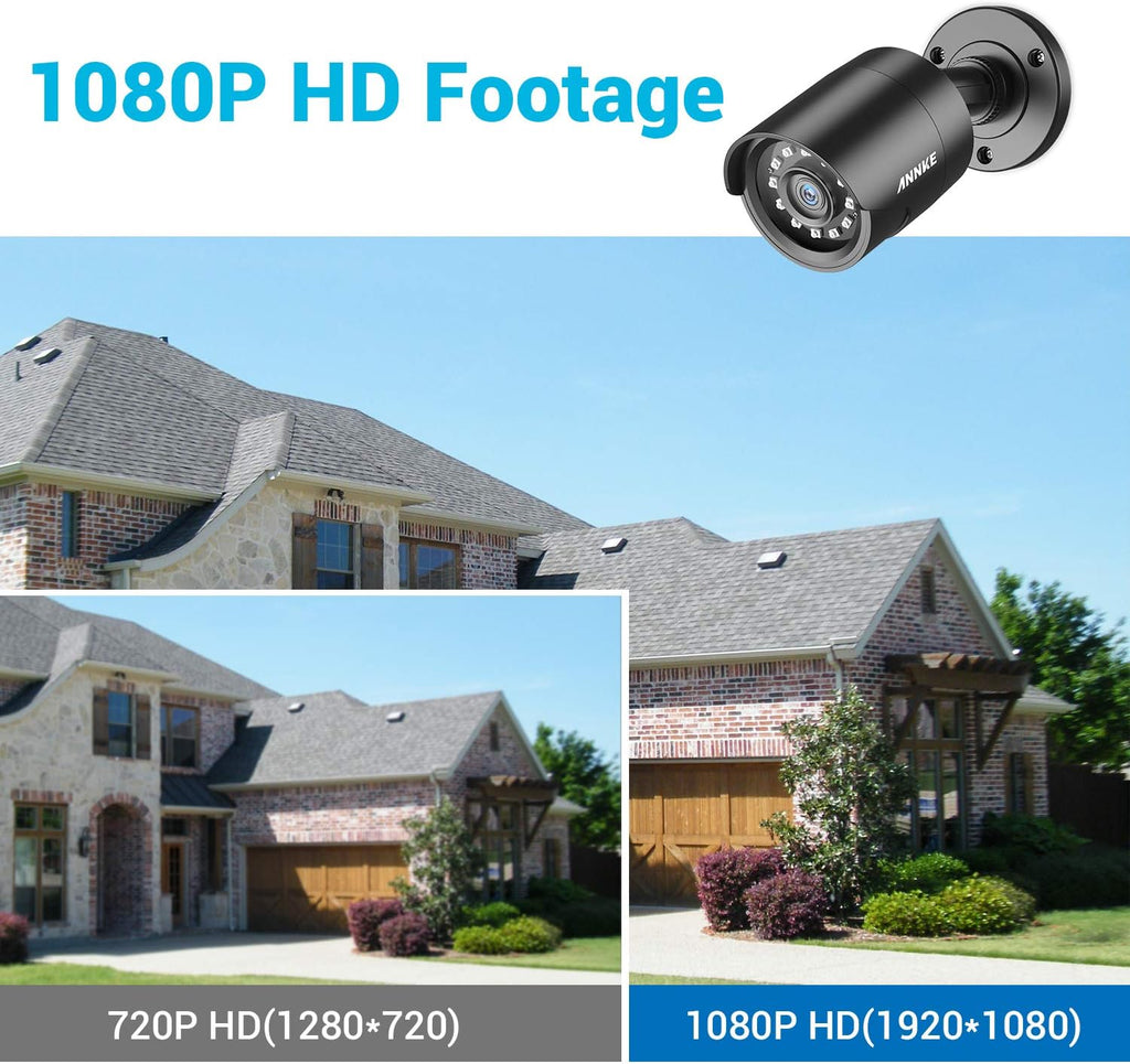 4 Pack 1080P HD TVI Outdoor Indoor Security Camera H516358