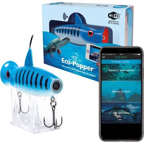 Blue Digital Fishing Lure with Wireless Underwater Live Video Camera K474137