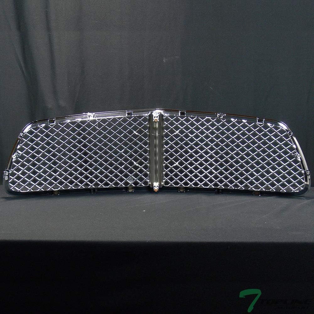 Chrome Mesh Front Hood Bumper Grill Grille ABS For 2011-2014 Dodge Charger S7624